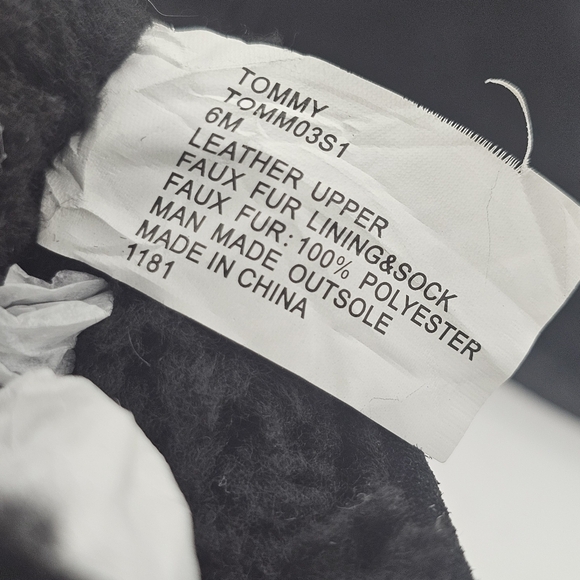 Steve Madden Tommy Suede Shearling Boots Black Size 6 - Picture 9 of 12